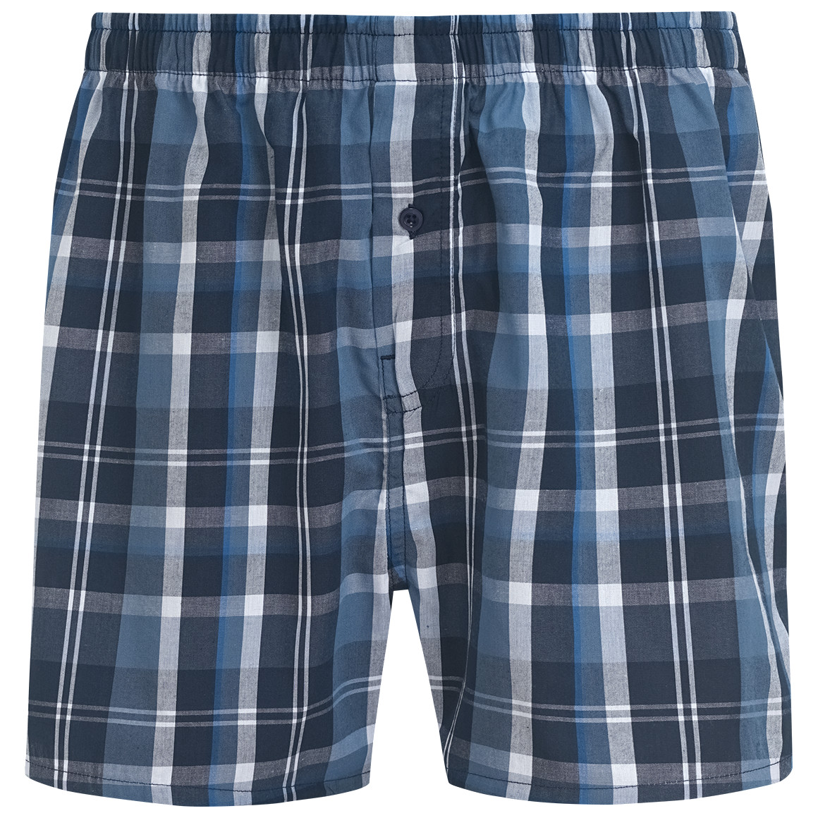 VanVaan Herren Boxershorts mit Karo-Muster dunkelblau