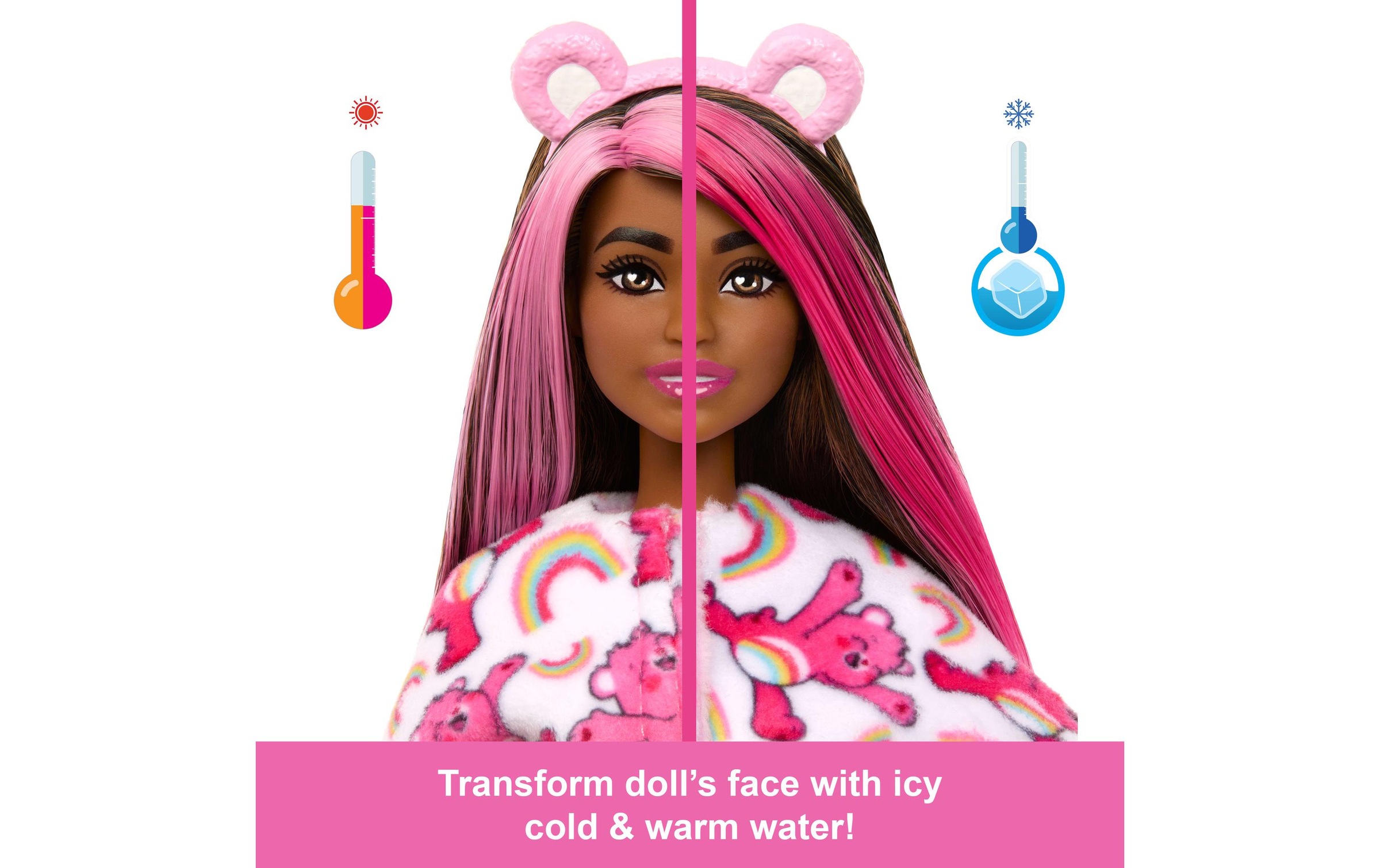 Barbie Anziehpuppe »Cutie Reveal Care Bears 2 - Hurrabärchi«