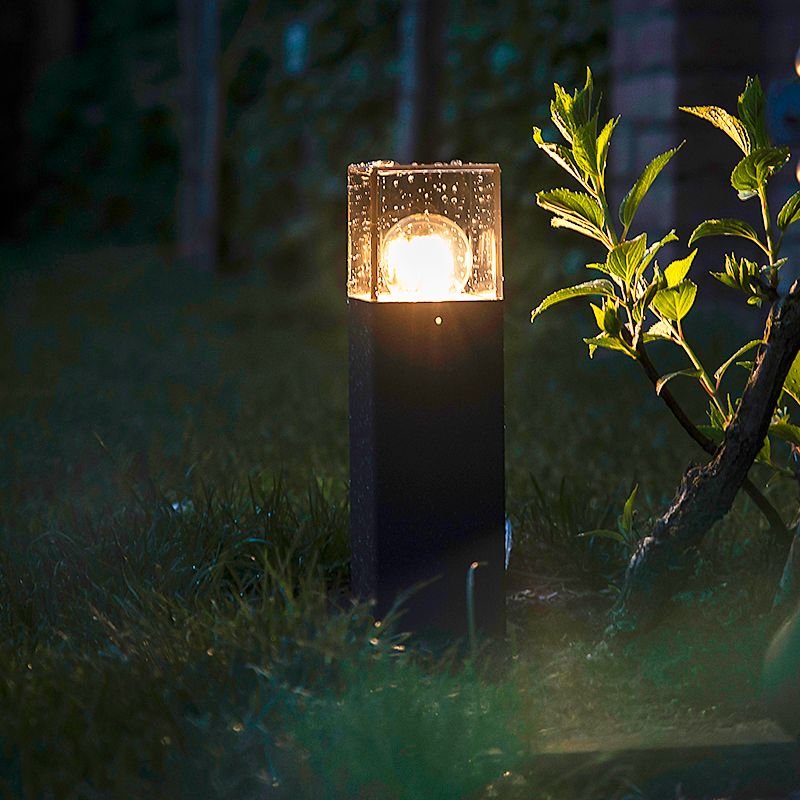 Smart industriële staande buitenlamp antraciet 30 cm incl. Wifi P45 - Denmark