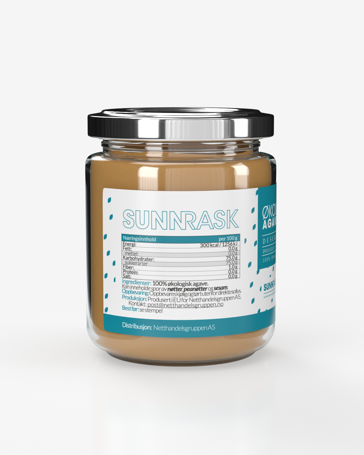 SunnRask Økologisk Agavesirup 3x300g
