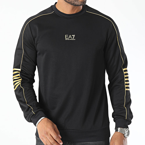Sweat Crewneck 6RPM05-PJ16Z Noir Doré