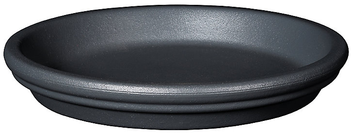 Soucoupe céramique pour pot Deroma BigBand cendre ø35,9 cm