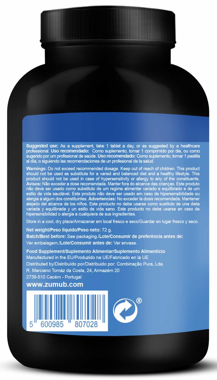 Zumb Raiz de Astrágalo 60 Comprimidos