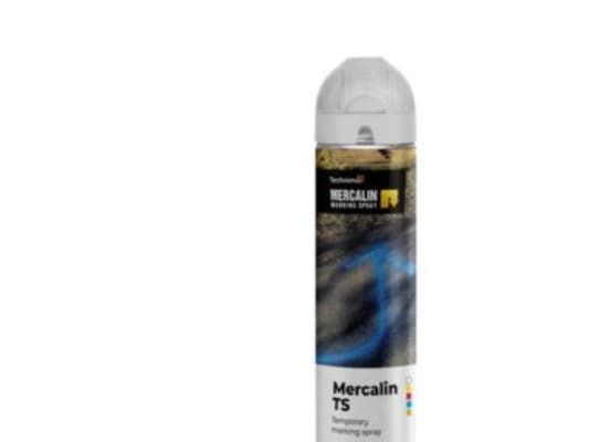 Mercalin markeringsspray 600ml - TS hvid, bl.a. t/asfalt, beton, græs eller grus m.m.
