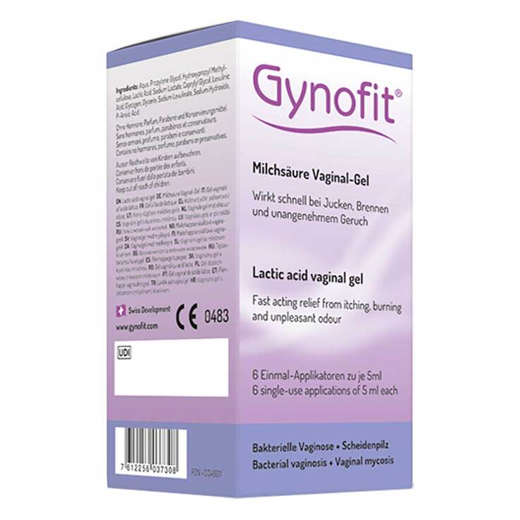Gynofit Vaginal Gel a.Bas.v.Milchsäure + Glycoge, 6X5 ml