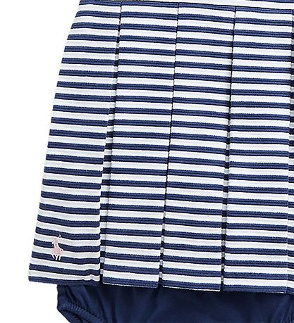Polo Ralph Lauren Kleid m. Bloomers - Uhr Hill - Navy/Weißer Str