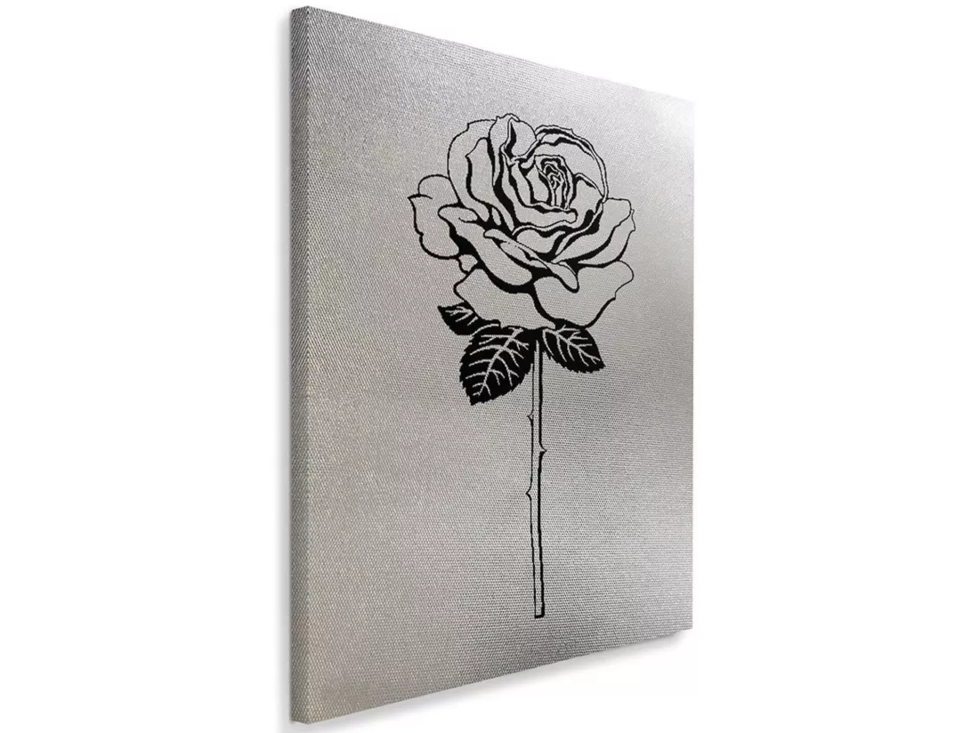 Tableau rose dessinée 1 - 80 x 120 cm