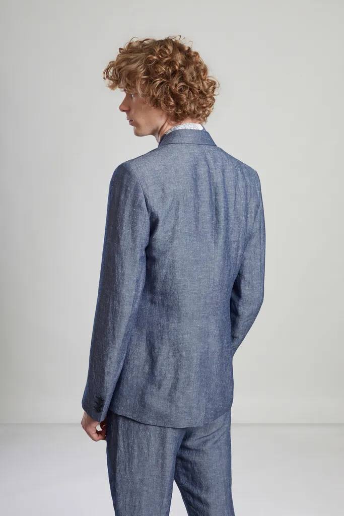 Veste de Costume Croisée en lin japonais L'Exception Paris