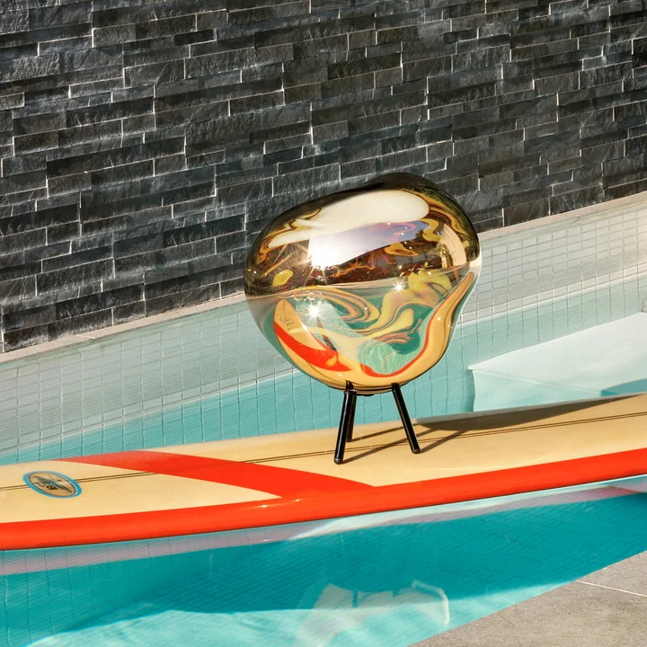Tom Dixon - Melt LED Bodenleuchte / Hängeleuchte mit Akku, schwarz / silber