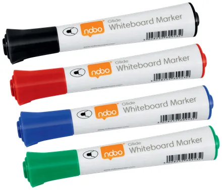 Whiteboardmarker Glide rund Nobo - 10 stk. ass.