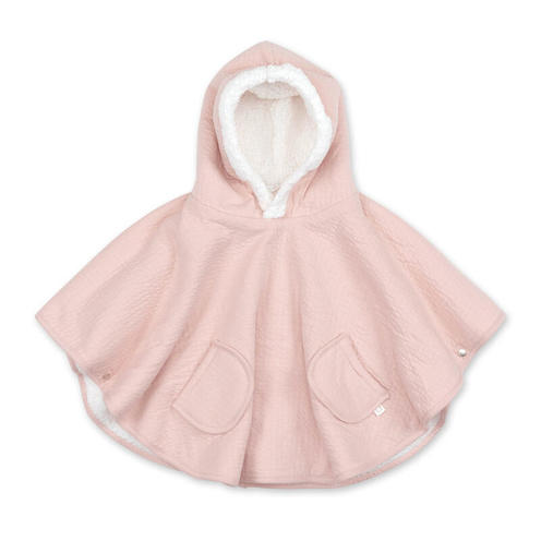 Poncho de Voyage 9-36M Jersey + Polaire - Rose - BEMINI