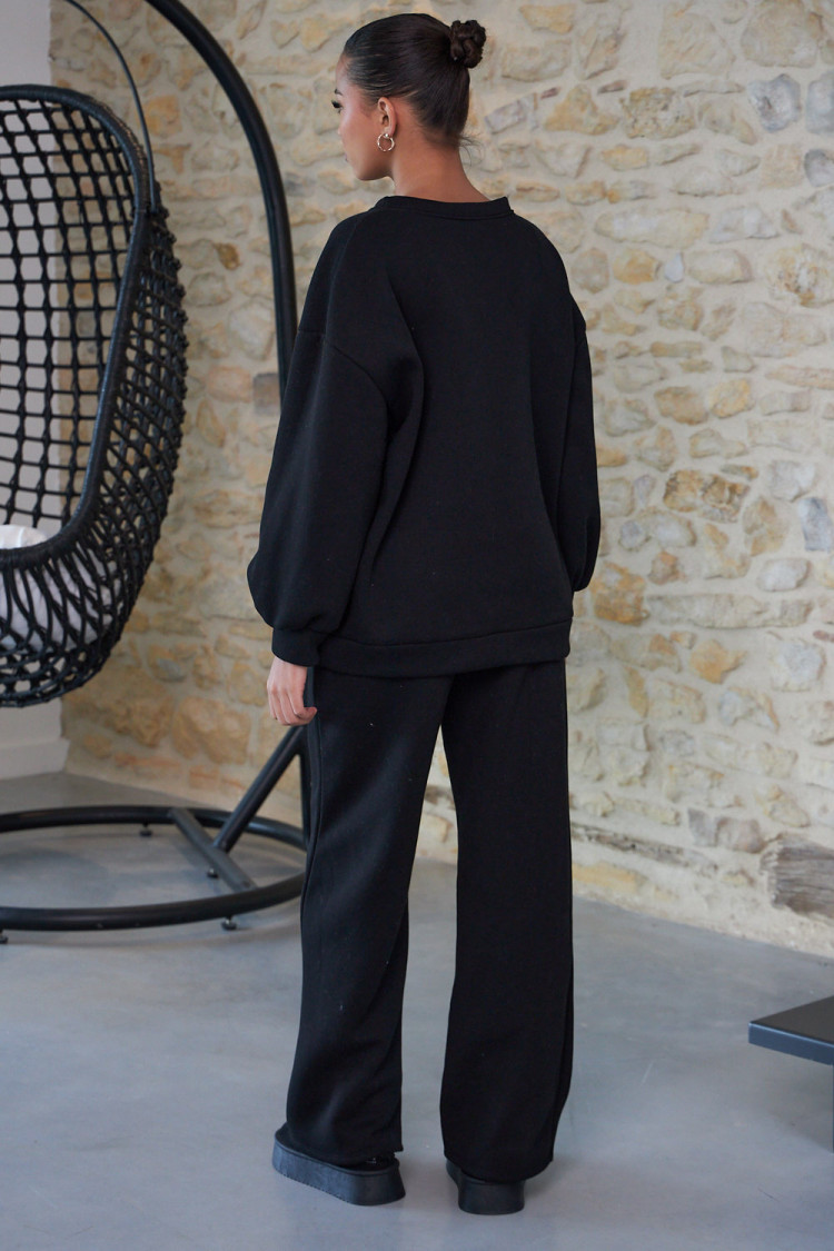 Ensemble 2 pièces sweat + jogging noir