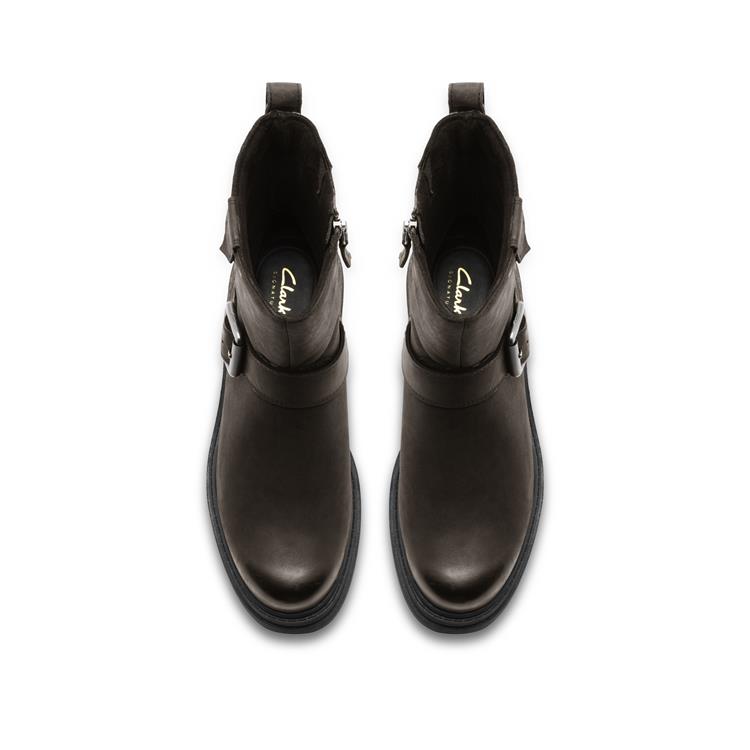 Clarks Orinoco3 Bay dark grey lea