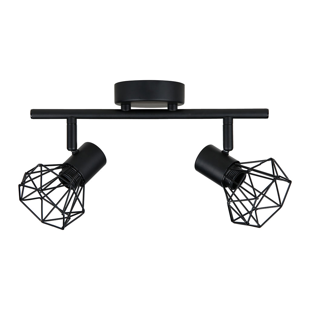 Lot de 2 spots rampe DIAMOND 30.5x18x10cm
