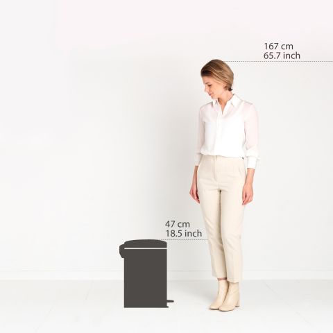 NewIcon Pedaalemmer 20 liter - Mineral Infinite Grey