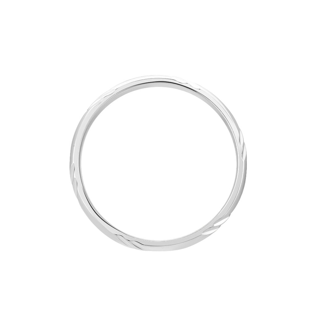 Alliance Soriya Demi Jonc Classique Argent Blanc