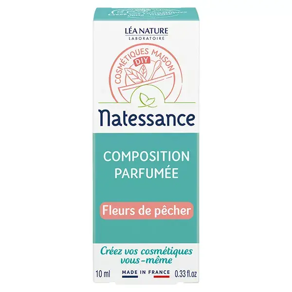 Composição perfumada orgânica de flor de pêssego Natessance DIY, 10ml