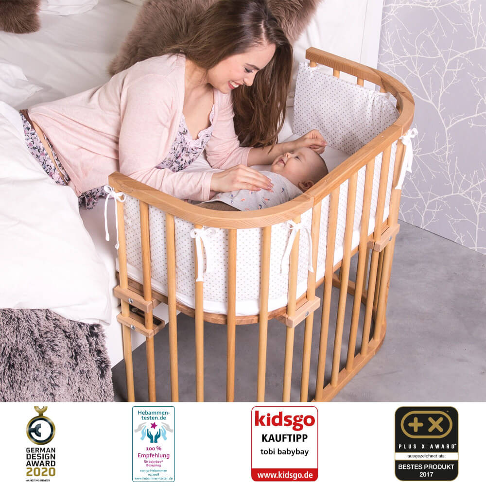 babybay Kinderbett-Umbausatz passend für Modell Original, weiß lackiert