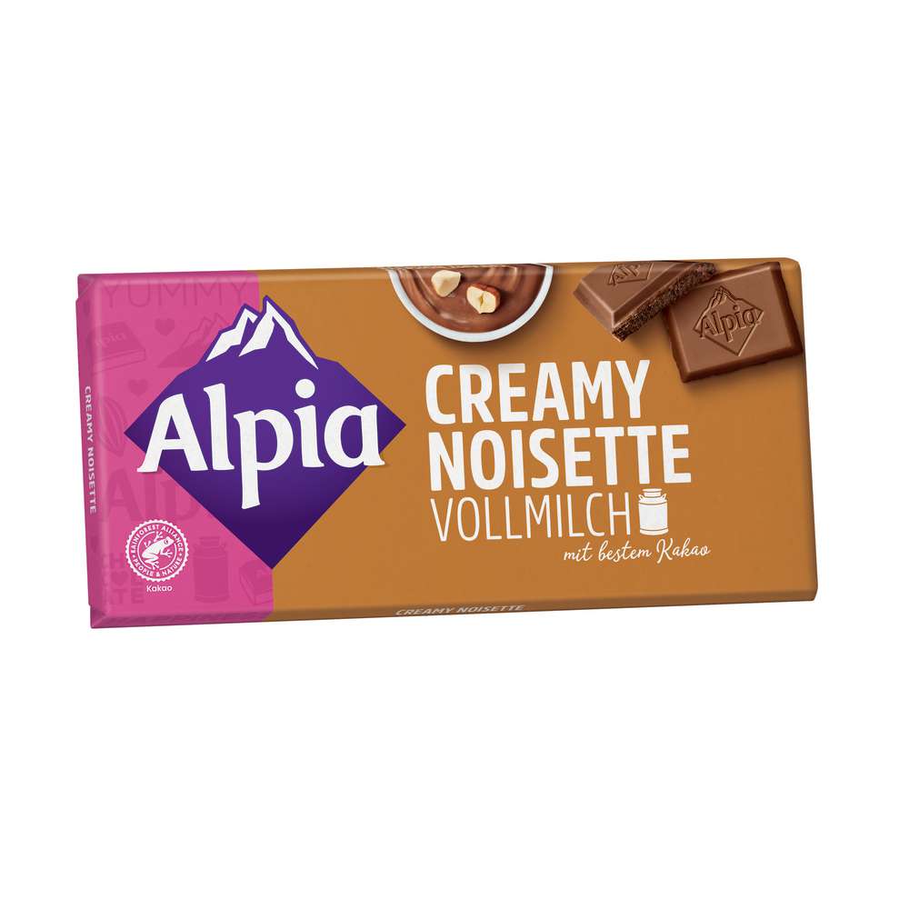 Alpia Tafelschokolade Creamy Noisette Vollmilch 100g MHD:8.4.25