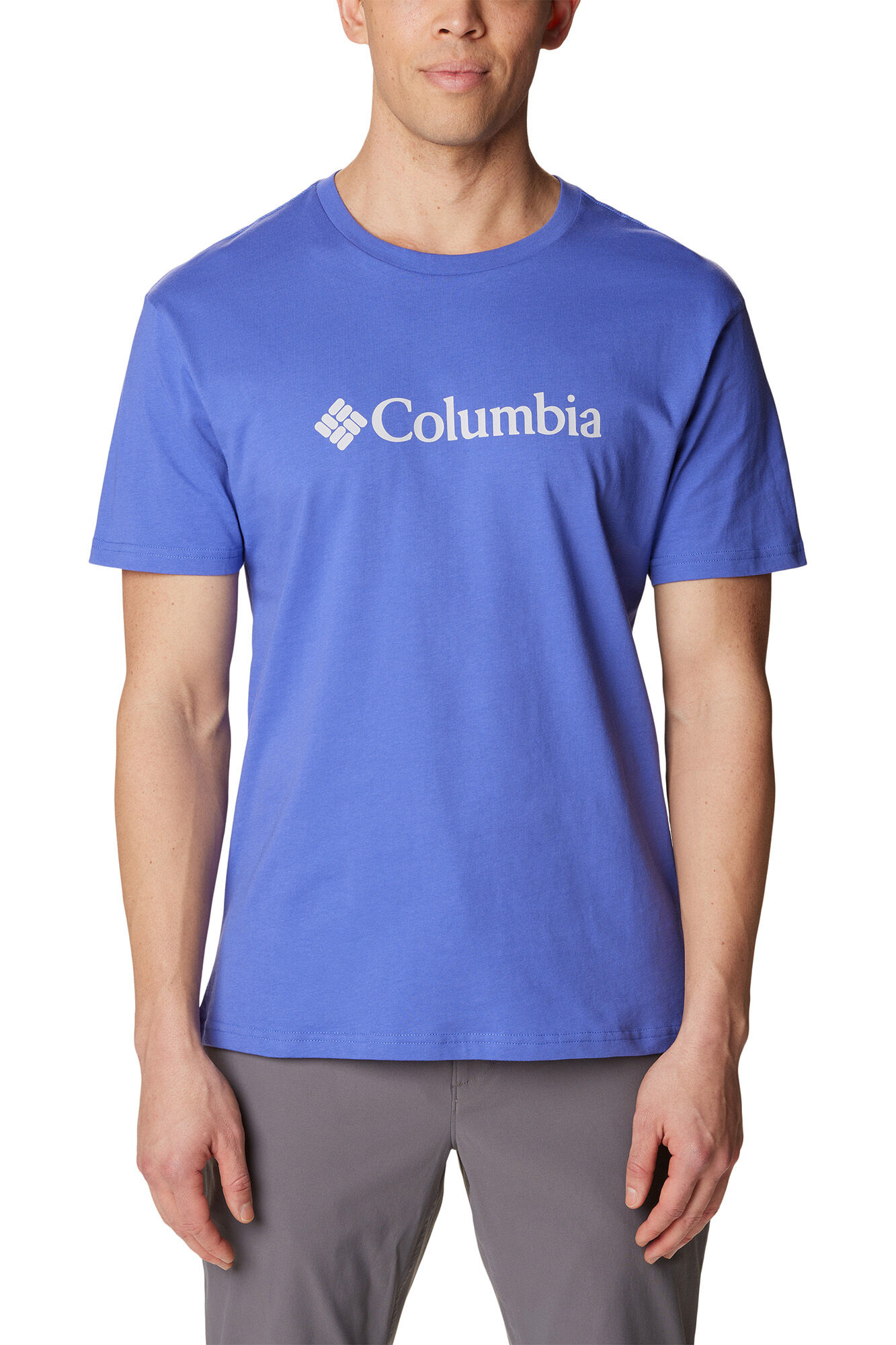 Camiseta masculina Columbia CSC Basic Logo™ de manga curta - Roxa