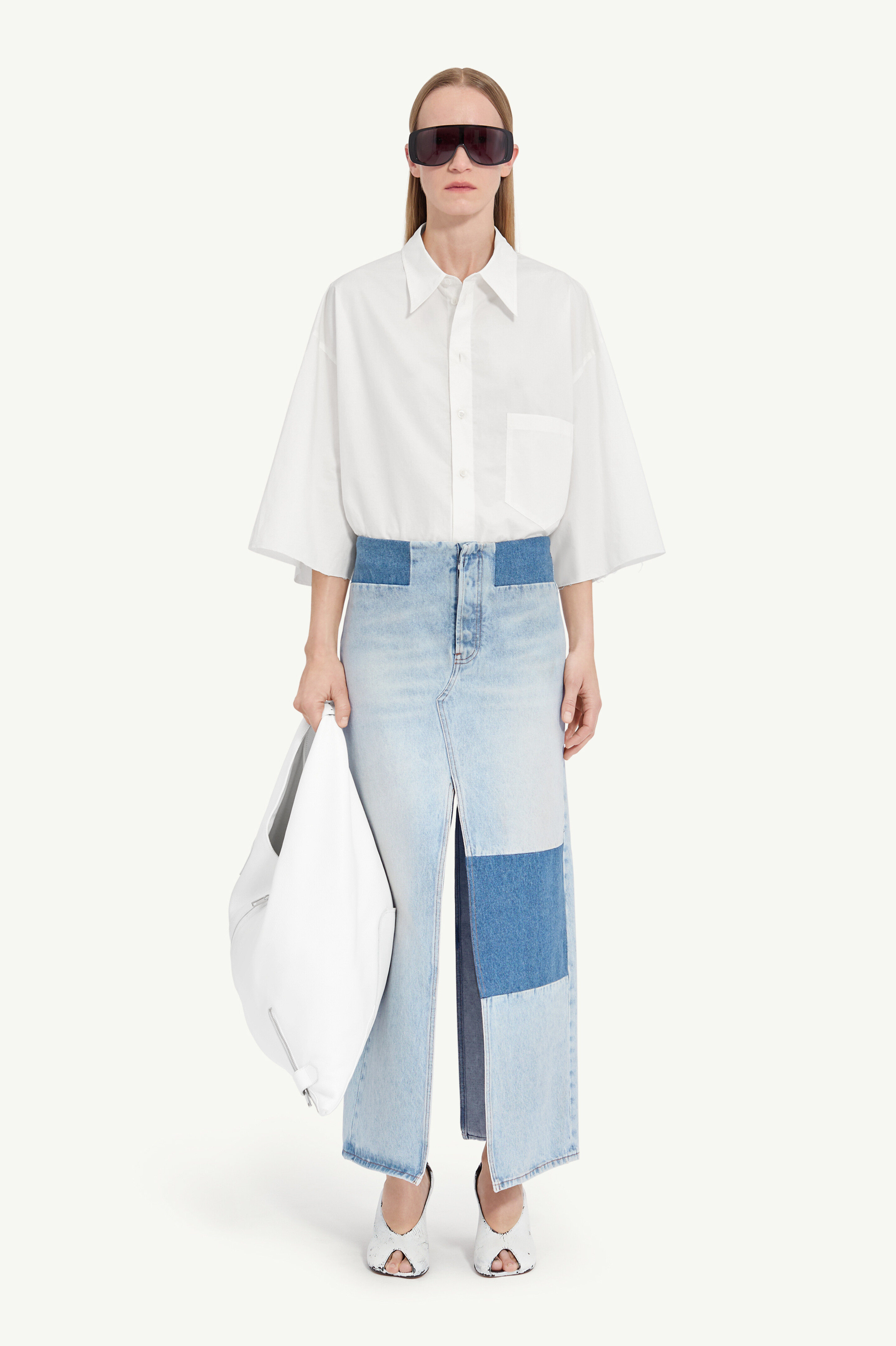Jupe longue en denim