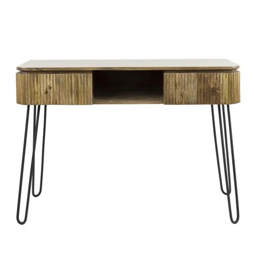 Kaptafel Rechthoek 110cm -Massief Mangohout - 2 Lades