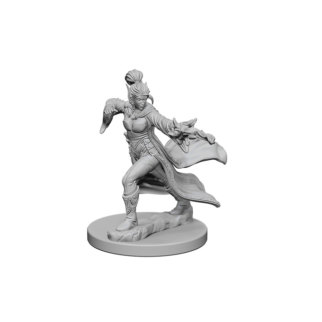 Pathfinder Deepcuts Unpainted Miniatures: Elf Female Sorcerer