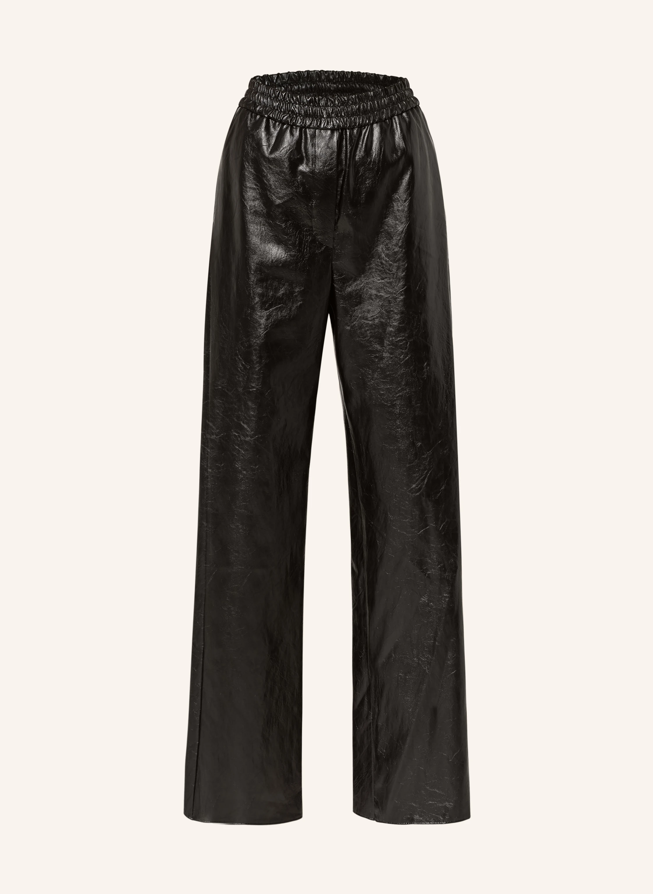 WEEKEND Max Mara Hose PLUTONE in Lederoptik
