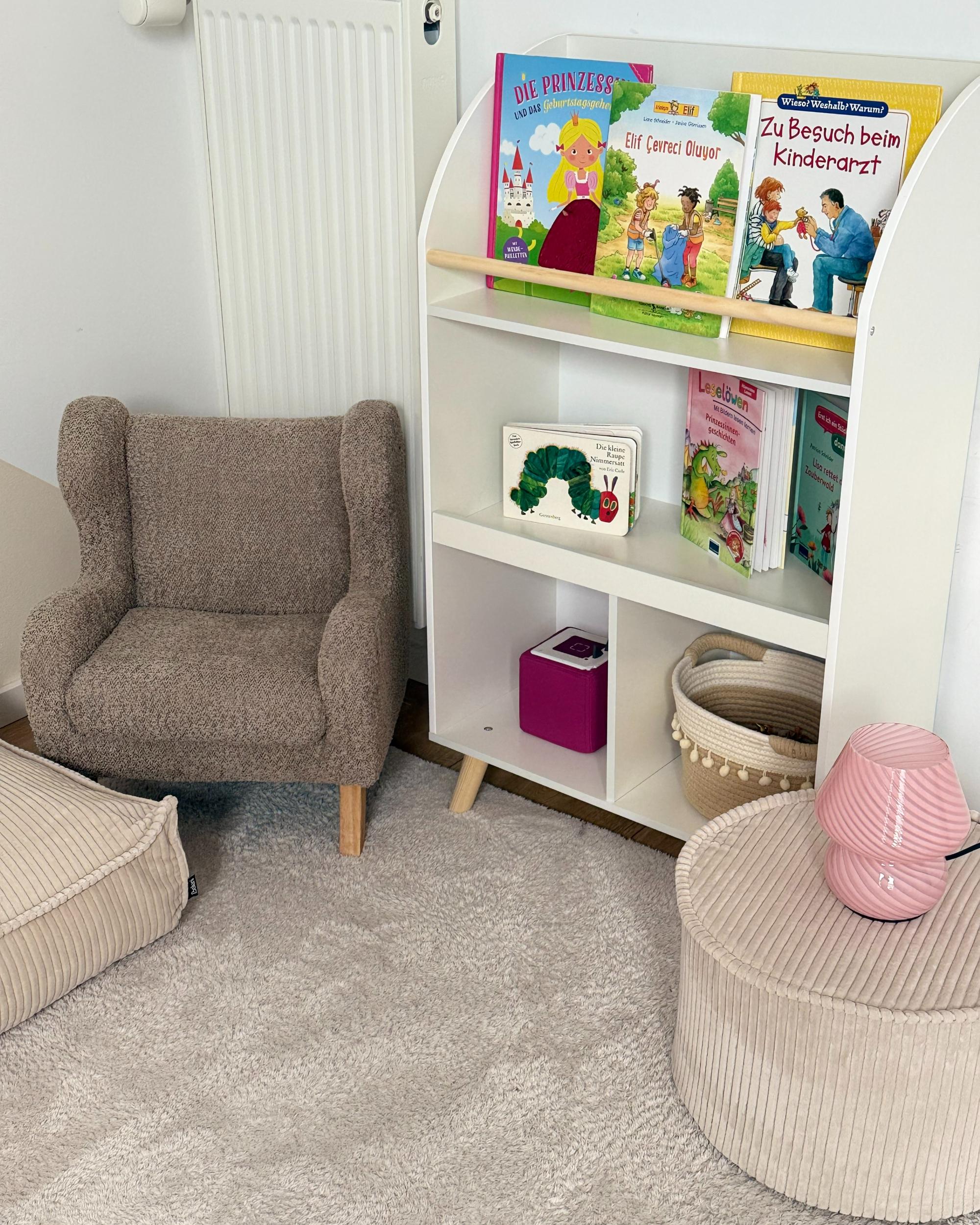 Boekenkast met 3 planken LILOET 102 cm Wit