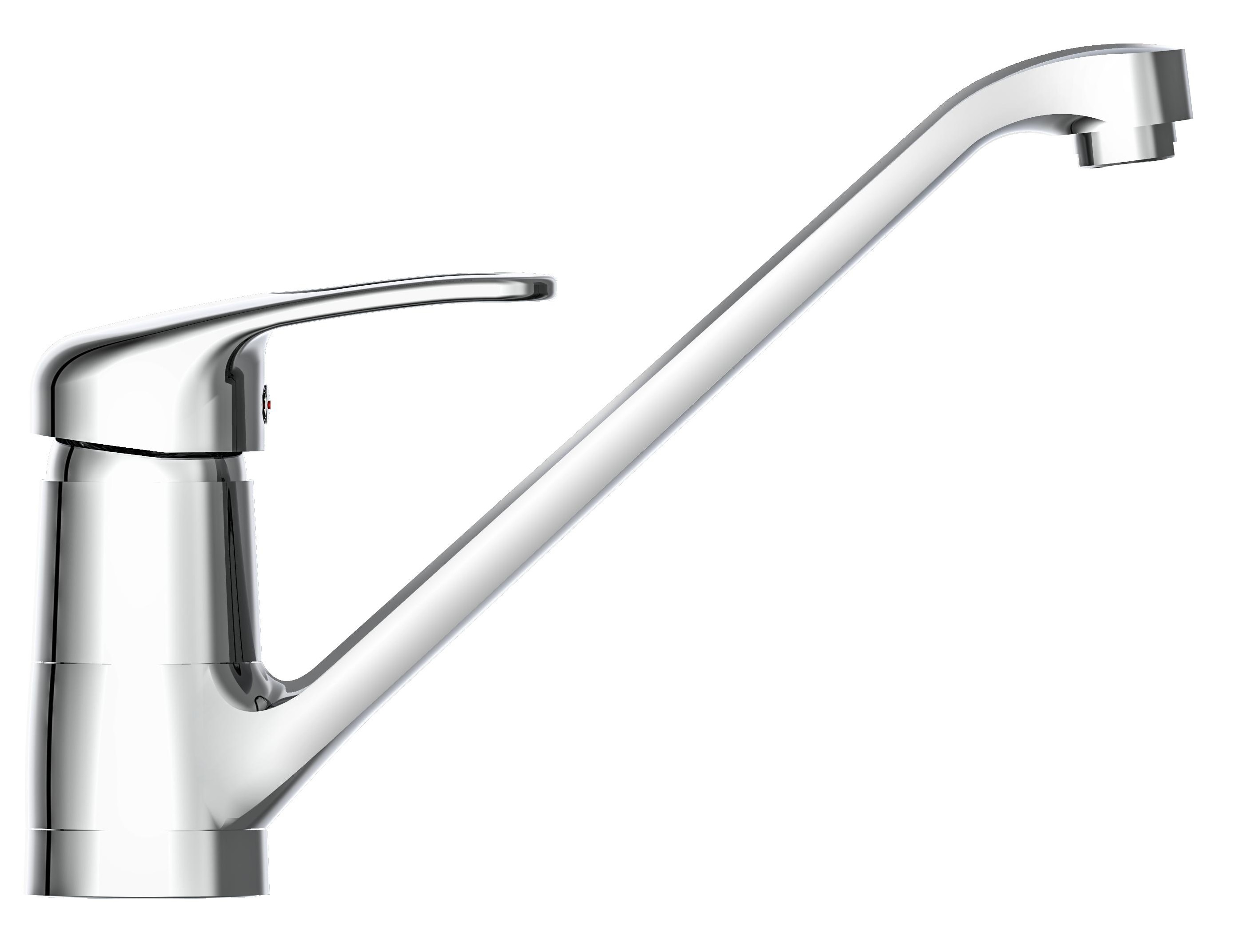 Schutte GRANDE ééngreepsmengkraan keuken, chroom