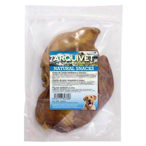 Orelhas de cachorro com sabor de porco