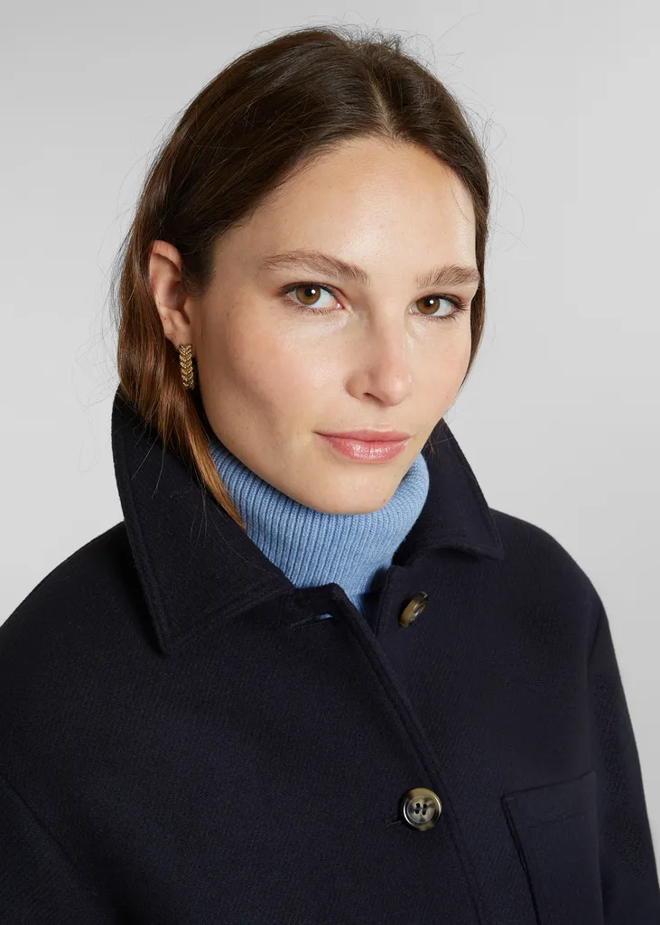 Sur-veste en laine vierge fabriquée en France L'Exception Paris