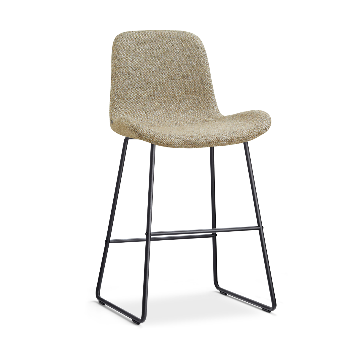 Barkruk Nino-Fé zwart onderstel taupe melange 65 cm