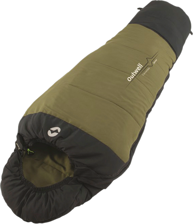 Outwell Convertible Junior Schlafsack olive