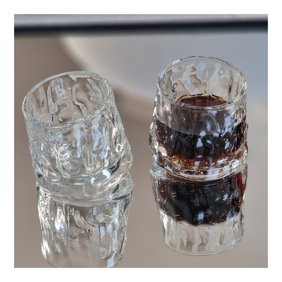 2er Set Whiskyglas Whisky Iceberg - Glas Wasserglas Saft - 180 ml
