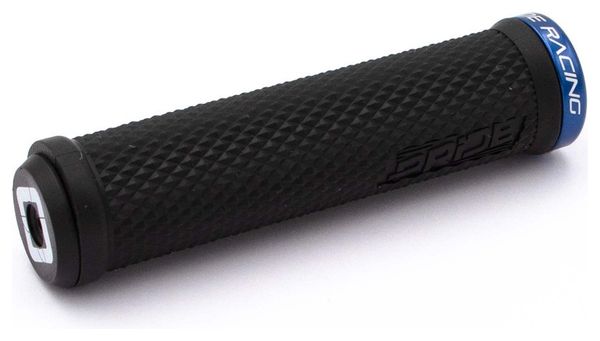 Paire de Grips Pride Racing 1 Lock Bleu