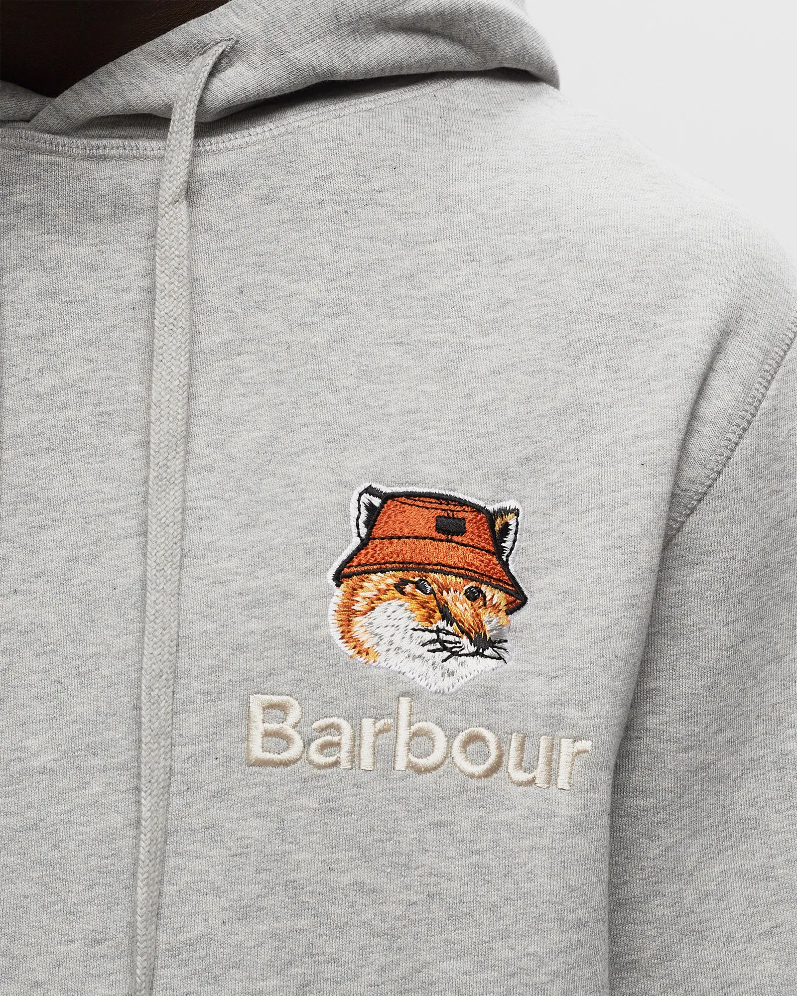 Barbour Barbour X Maison Kitsune Fox Head Hoodie