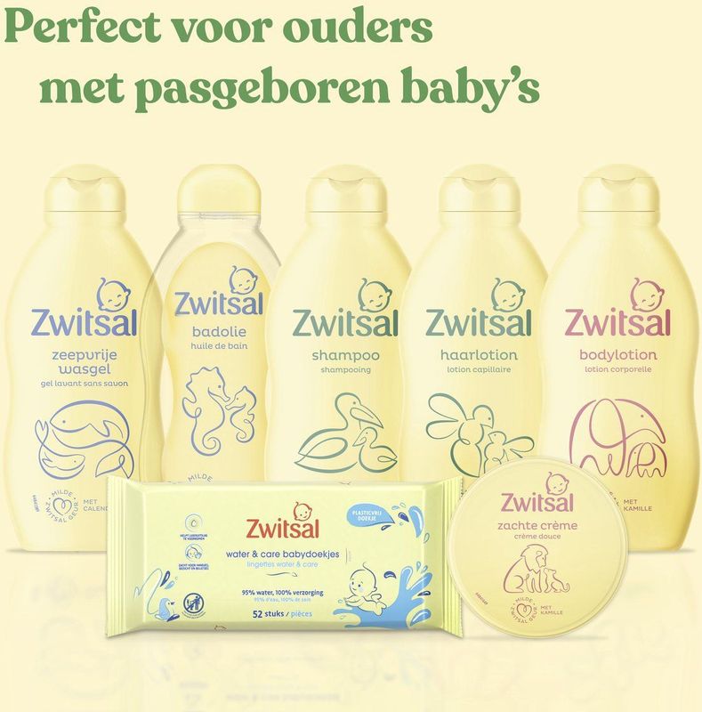 Zwitsal - Baby Startersbox - 7-delig - Hypoallergeen - pH-huidneutraal - Dermatologisch Getest