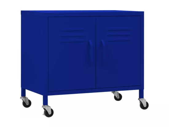 Armoire de rangement Bleu marine 60x35x56 cm Acier