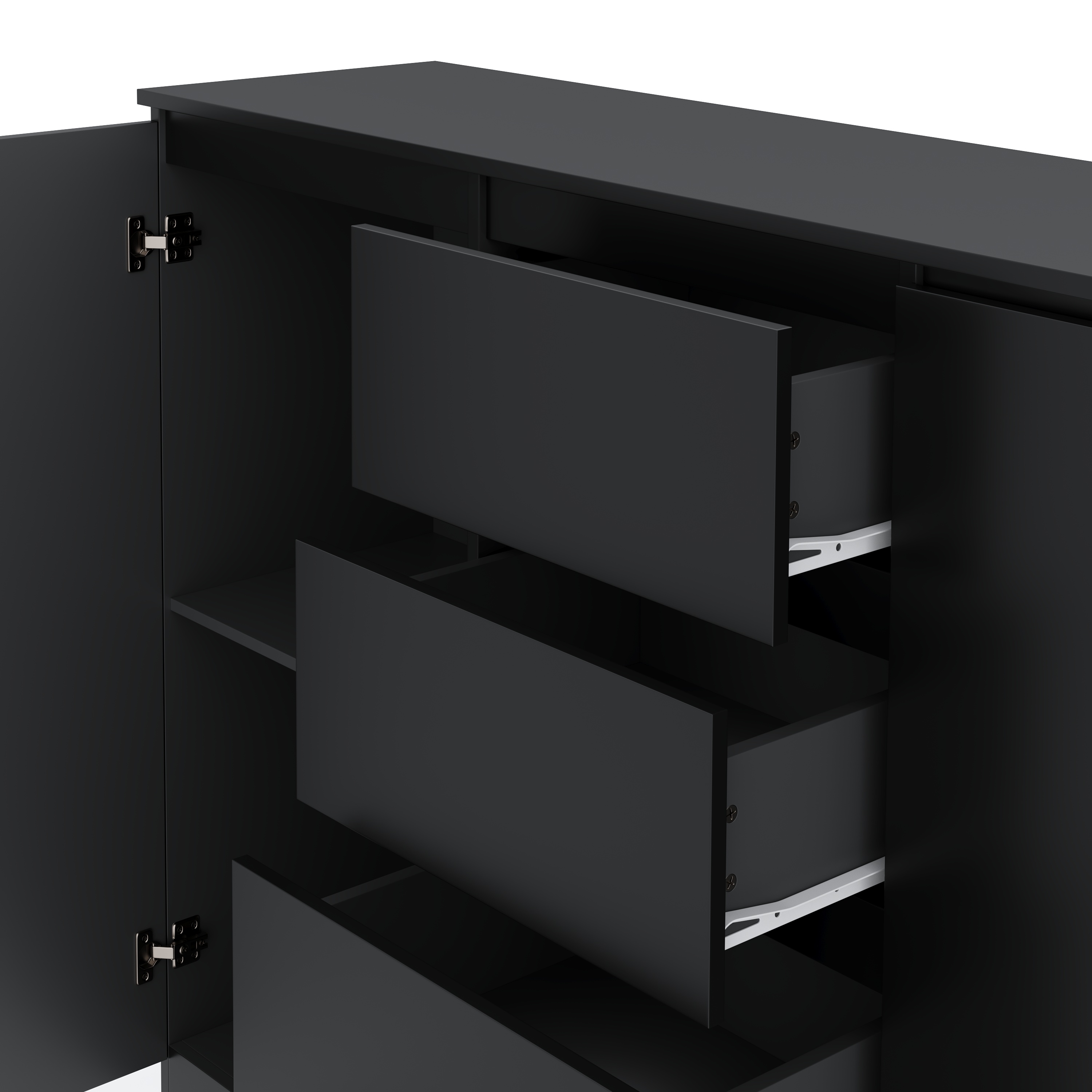 Sideboard TALA 140 x 100 cm schwarz