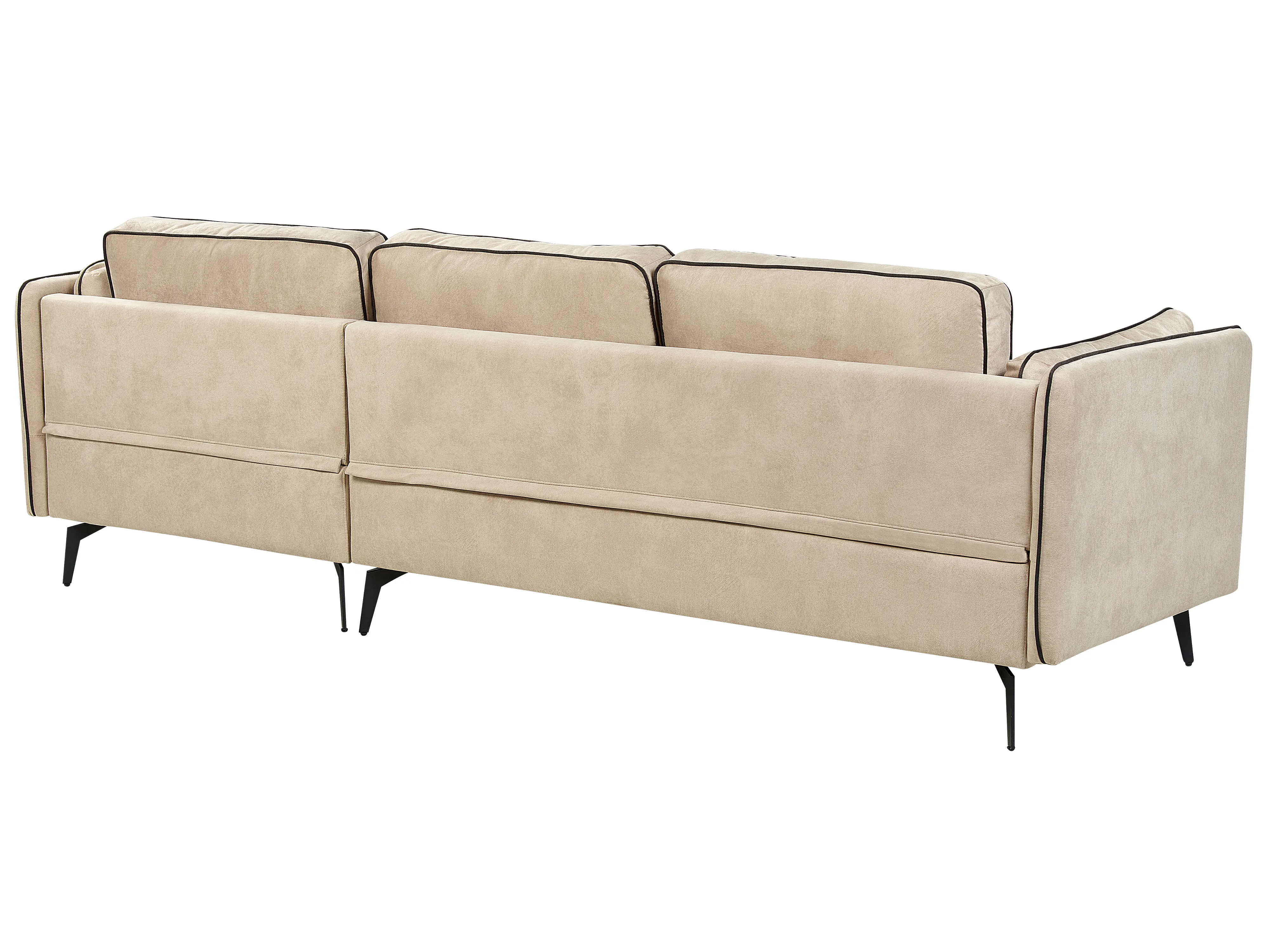 Hoekbank 3-zits ALTAN Fluweel Beige linkszijdig