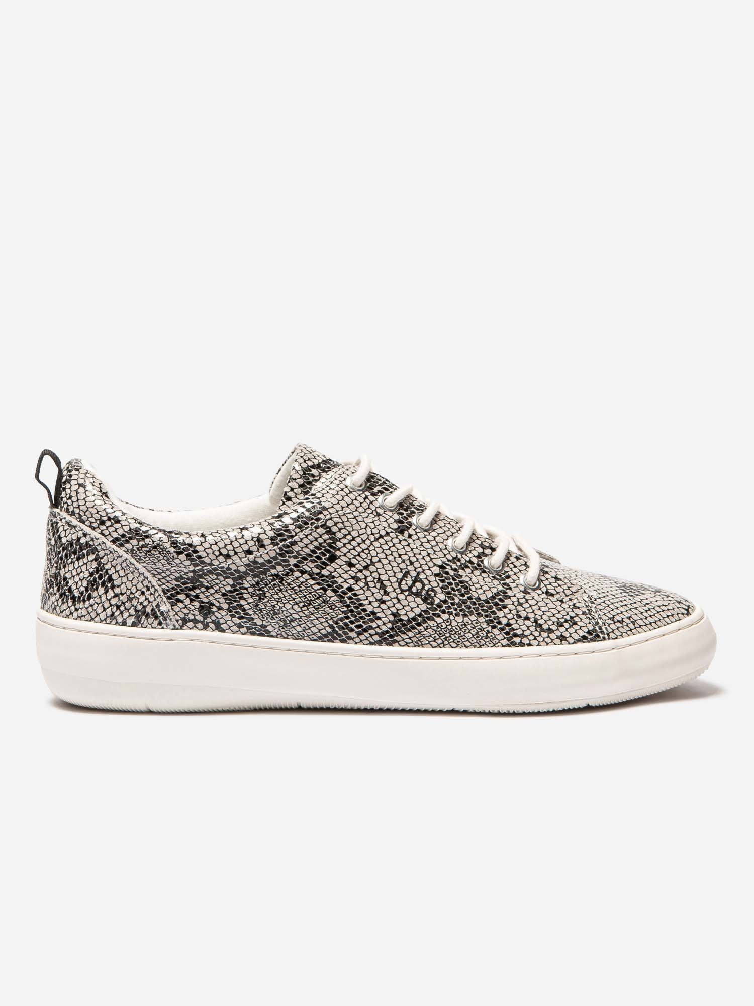 Tennis Femme Confort Motif Python Gris