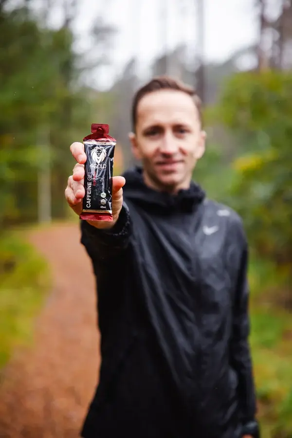 4GOLD Caffeine Sportgel Rood Fruit 6 Stuks