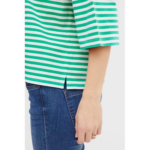 Fransa Stribet Langærmet T-shirt, Holly Green Mix, S