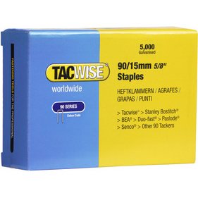Agrafes à dos étroit pour agrafeuse et cloueuse à air comprimé Type 90 Tacwise - Boîte de 5000