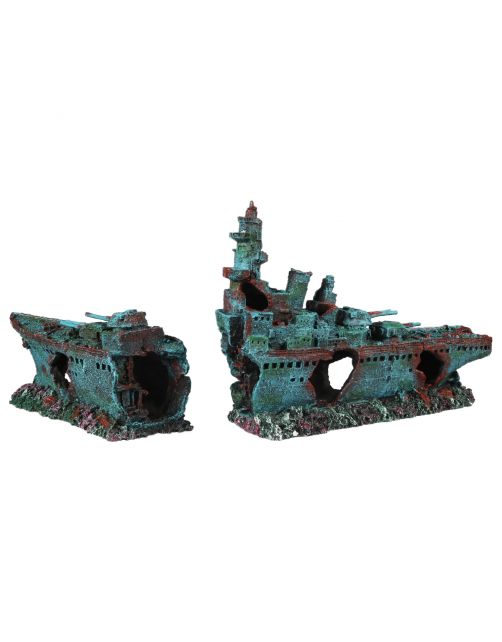 Aqua Della Slagschip 1 - Aquarium - Ornament - 68x15.2x27 cm