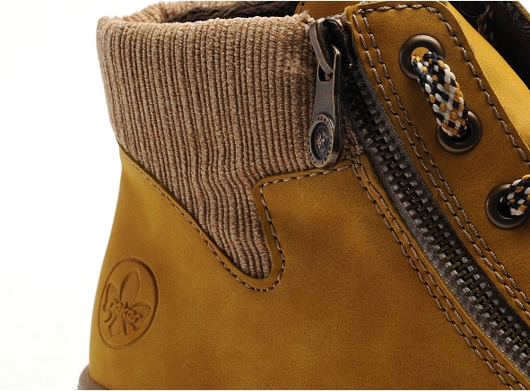 Rieker boots bottine plates femme n0709 jaune