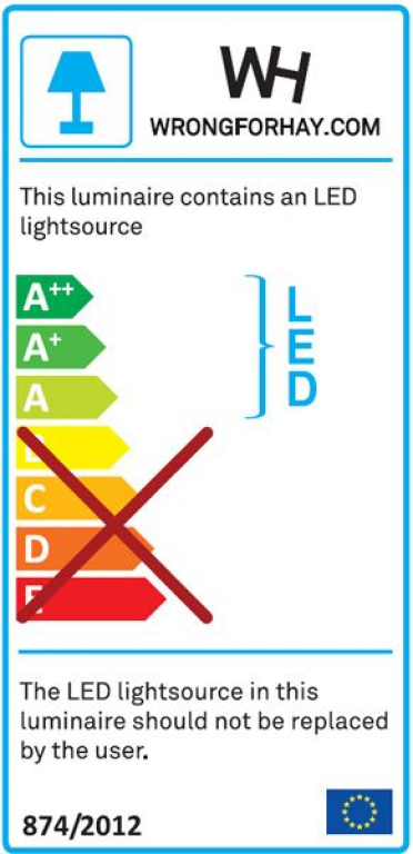 Hay Noc klemlamp LED donkergrijs