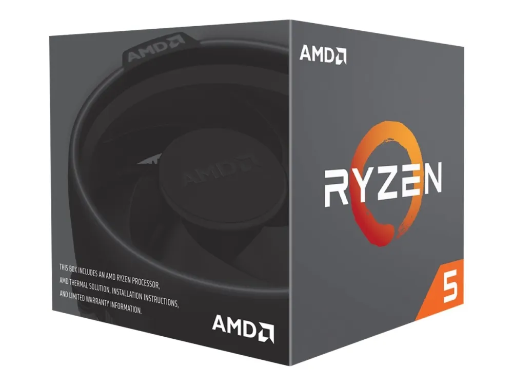 AMD Ryzen™ 5 2600 - 3.6 GHz - 6 kerner - 12 tråde - 16 MB cache - Socket AM4 - PIB/WOF