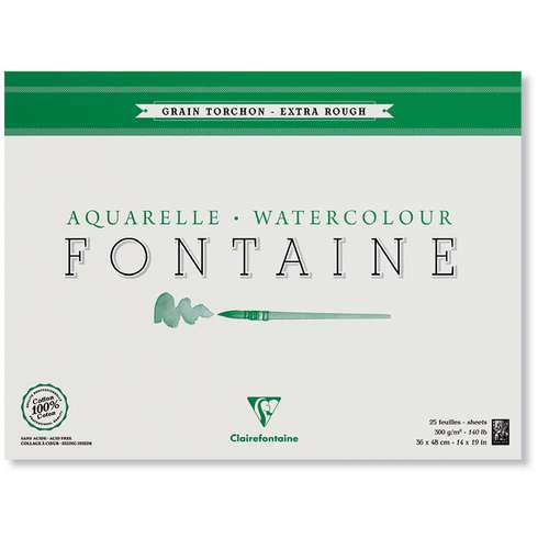 Clairefontaine FONTAINE Aquarellpapier Grobkorn